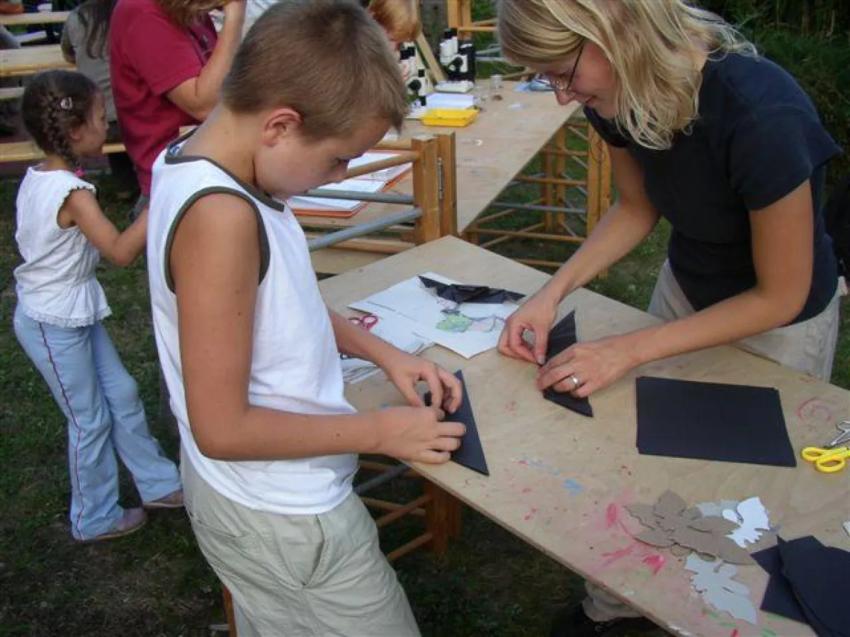 Basteln von Fledermäusen