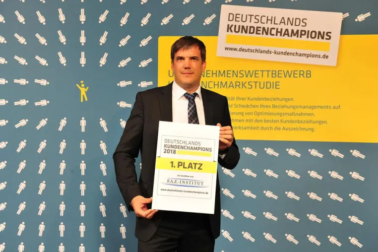 Bild: Bundesweiter Award: glatthaar-fertigkeller gehört zu Deutschlands Kundenchampions 2018