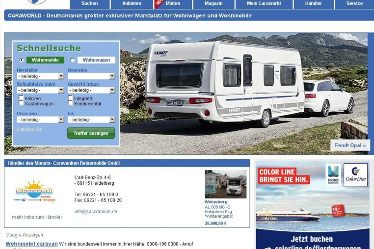 Bild: Caraworld.de erreicht Besucherrekord in 2012