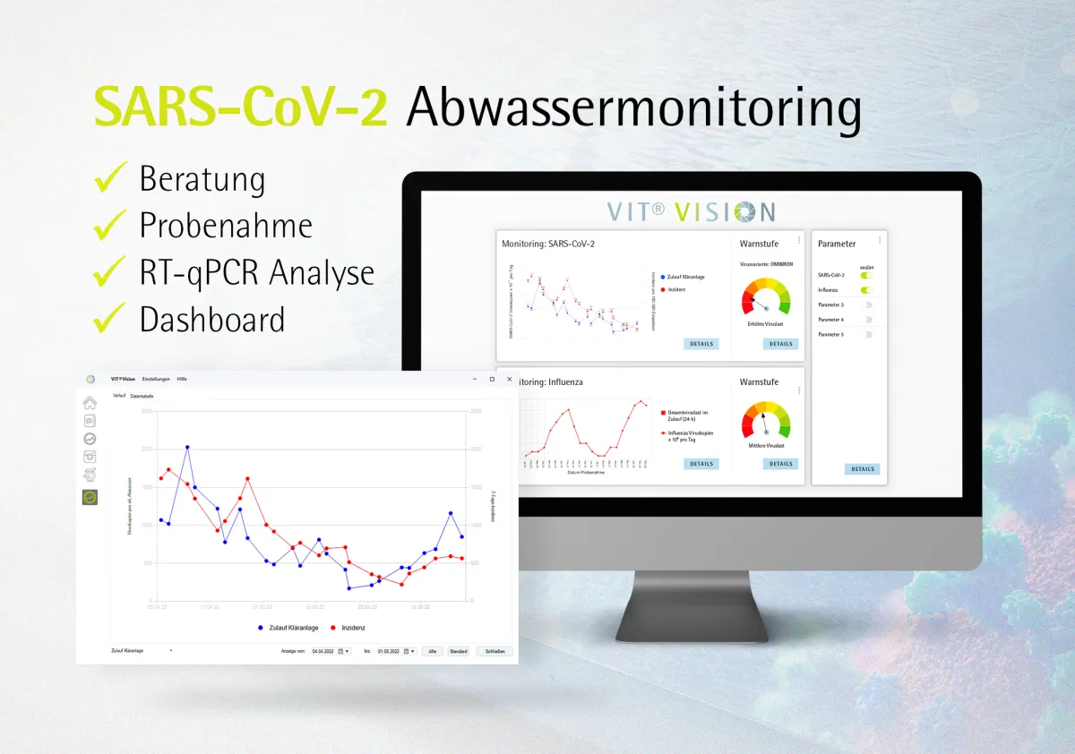 Corona-Abwassermonitoring (© vermicon AG)