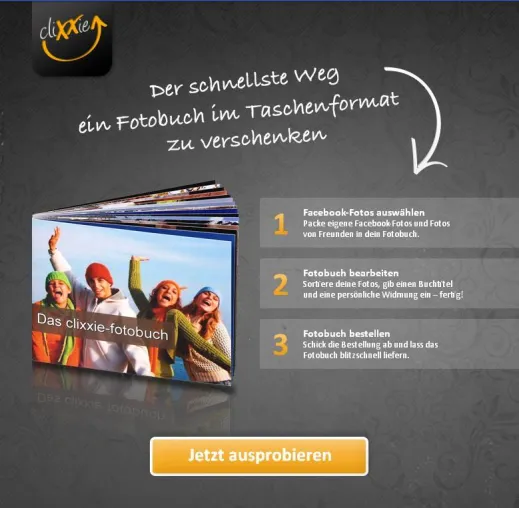 Neue App für Facebook: Mini-Fotobücher mit Facebook-Fotos erstellen Bild: Neue App für Facebook: Mini-Fotobücher mit Facebook-Fotos erstellen