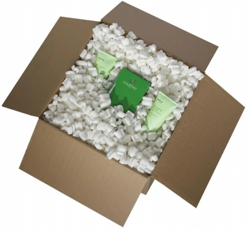 Mit Pelaspan Bio ist es gelungen, Verpackungschips aus Pflanzenstärke herzustellen, die eine stabile S-Form haben.