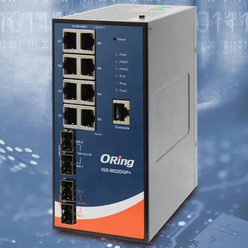 Bild: 12-Port-Gigabit-Switch für hohe Verfügbarkeit
