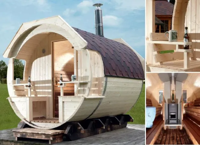 Bild: Wolff Saunafass, Entspannung im eigenen Garten -