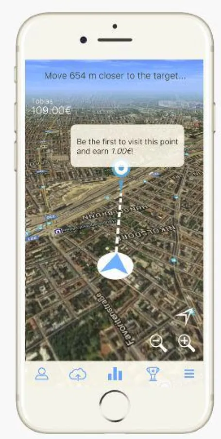 Screenshot of the FotoQuest GO app. (© IIASA)
