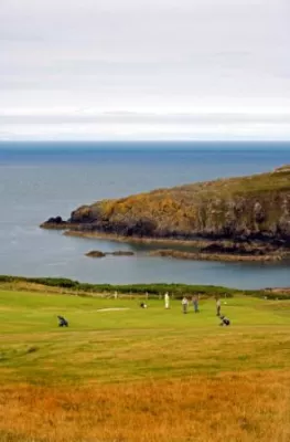 Bild: Abschlag in den schottischen Highlands: Scottish Open Golf Championship am 12. Juli 2012