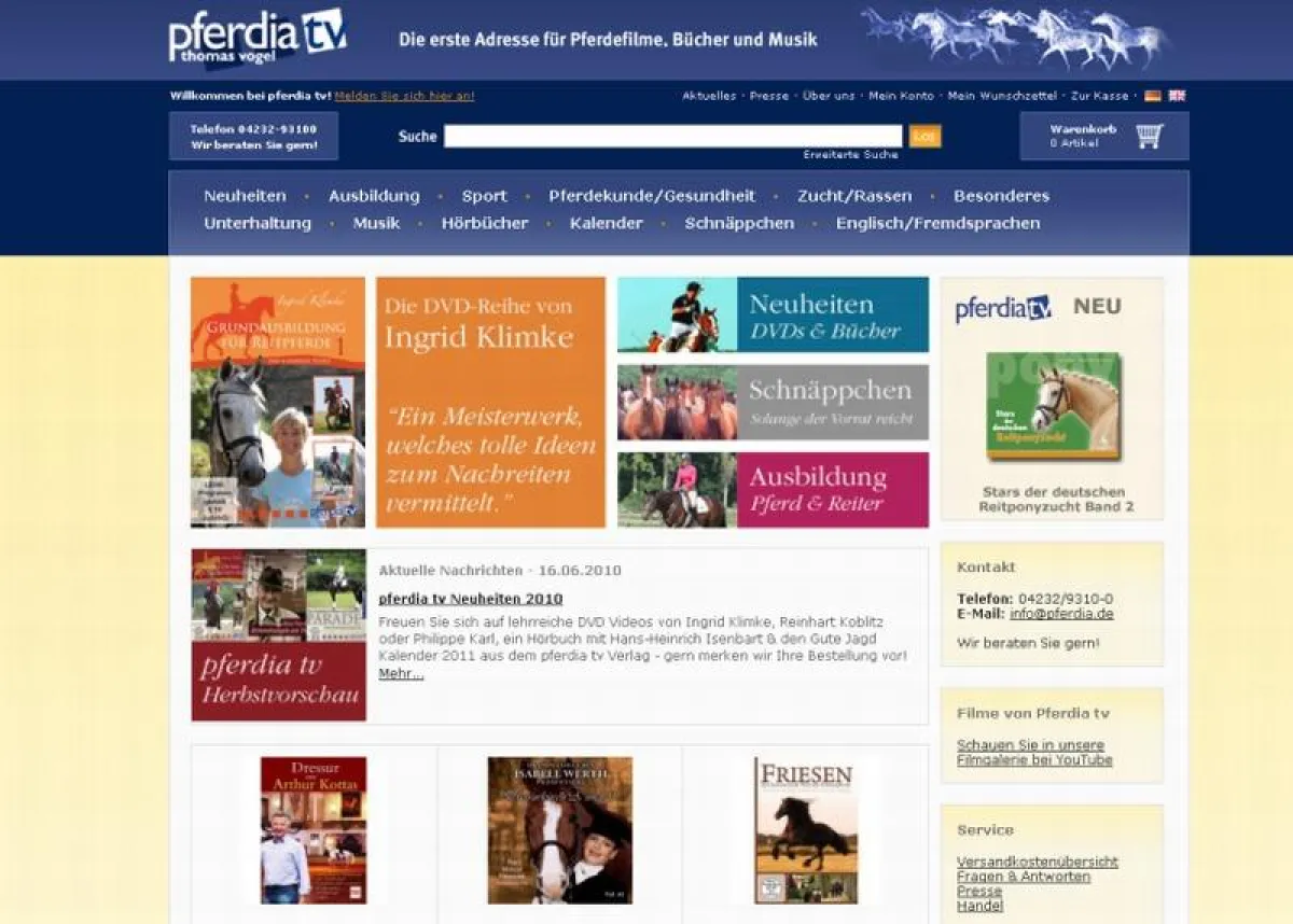 team in medias betreut Magento-Shop