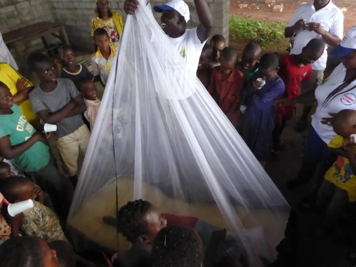 Informationskampagne gegen Malaria in Kamerun