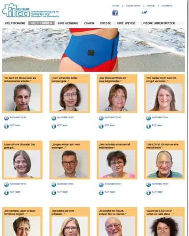 Menschen mit Stoma erzählen ihre persönlichen Geschichten Bild: Menschen mit Stoma erzählen ihre persönlichen Geschichten