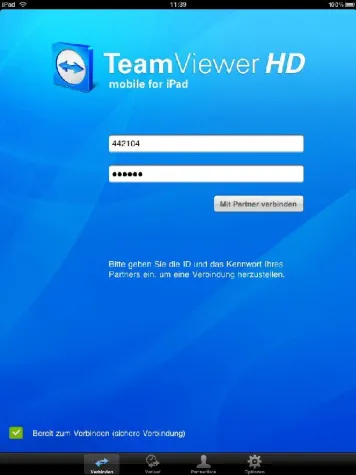 Bild: TeamViewer auf dem iPad: PC-Fernsteuerung per Tablet-Computer