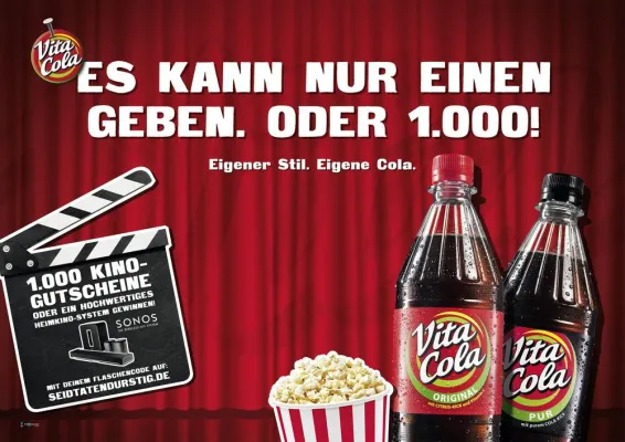 Bild: Consumer Promotion 2015: Großes Kino für VITA COLA-Fans und ihre Freunde