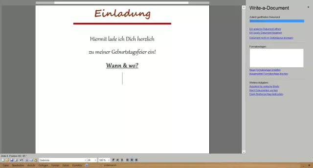 Bild: Write-a-Document 5.5: Textverarbeitung in neuer Version erschienen