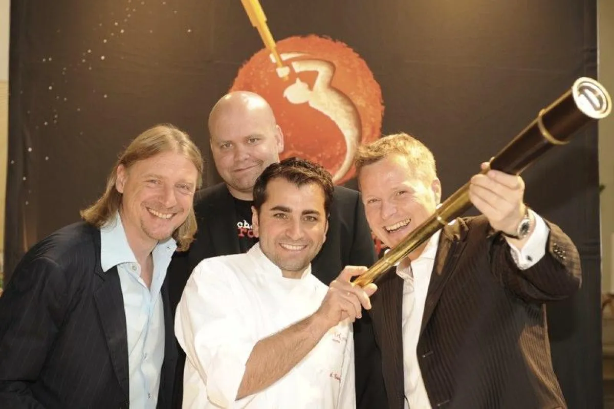 Das Poetic Pepper Team -  Produzent Ingo Hagemann, Frank Otto, Sternekoch Ali Güngörmüs und Regisseur Markus Papst