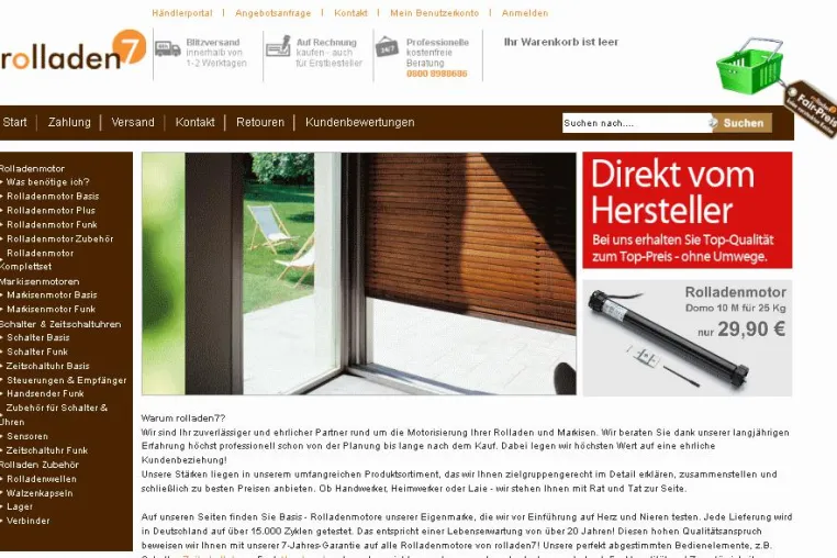 Bild: Top-Qualität, Top-Preise, Top-Service: rolladen7.de