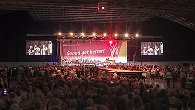PINK EVENT SERVICE BEIM GOSPELKIRCHENTAG 2018 Bild: PINK EVENT SERVICE BEIM GOSPELKIRCHENTAG 2018