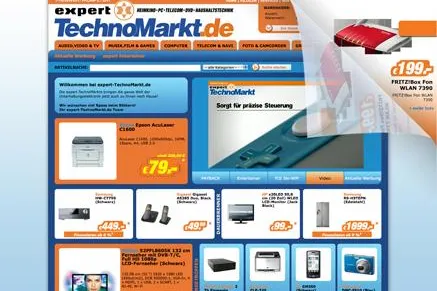Der Online-Shop der Experten: expert TechnoMarkt präsentiert mehr als 75.000 Produkte im Internet Bild: Der Online-Shop der Experten: expert TechnoMarkt präsentiert mehr als 75.000 Produkte im Internet
