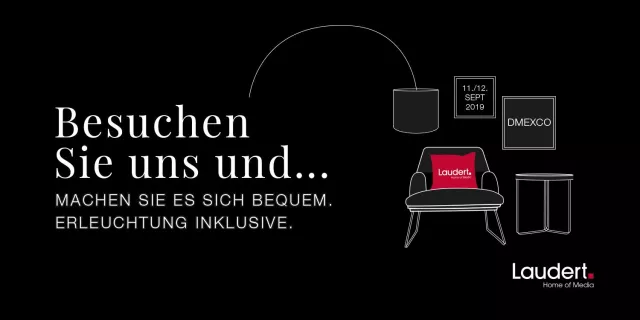 Bild: Einleuchtend: Laudert auf der dmexco 2019