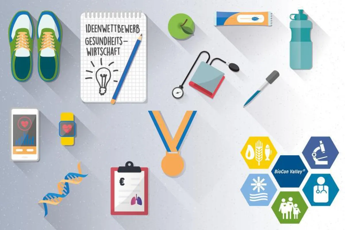 Ideenwettbewerb Gesundheitswirtschaft 2018 (Grafik: BioCon Valley®/H2F )