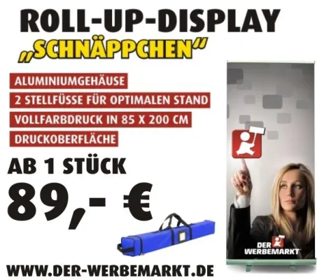 Endlich Roll-Up-Displays für jedes Budget Bild: Endlich Roll-Up-Displays für jedes Budget