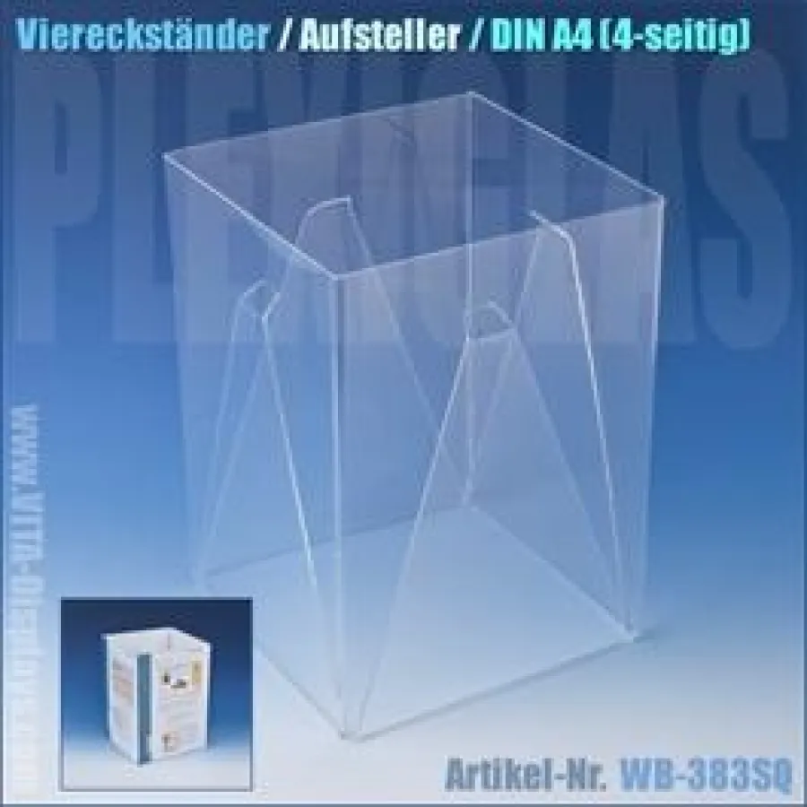 Plexiglas Aufsteller von VITAdisplays