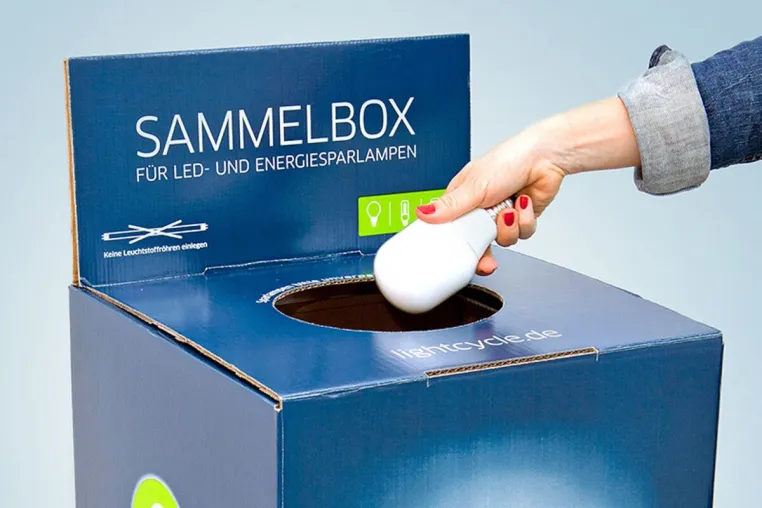Bild: sammelstellensuche.de für die Entsorgung alter Lampen