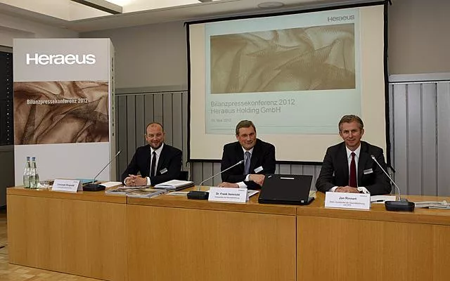 Bild: Heraeus Bilanzpressekonferenz 2012 - Heraeus setzt Rekordkurs in 2011 fort