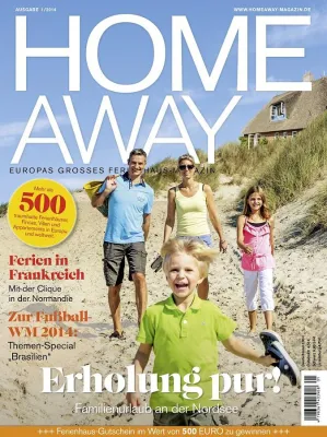 Ferienhausurlaub neu aufgelegt - Vorverkauf der neuen Ausgabe des HOME AWAY Magazins gestartet Bild: Ferienhausurlaub neu aufgelegt - Vorverkauf der neuen Ausgabe des HOME AWAY Magazins gestartet