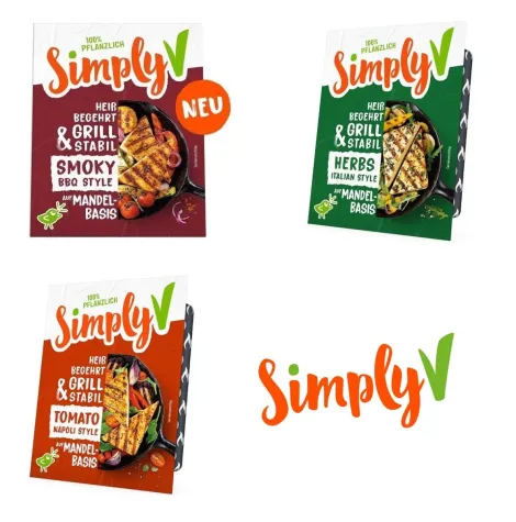 Simply V Grill & Pfanne befeuert den Sommer - Neue Sorte, neue Verpackung Bild: Simply V Grill & Pfanne befeuert den Sommer - Neue Sorte, neue Verpackung