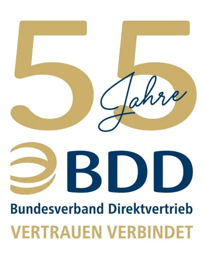 Bild: Bundesverband Direktvertrieb Deutschland e.V. (BDD) feiert sein 55-jähriges Bestehen mit 55 Mitgliedern