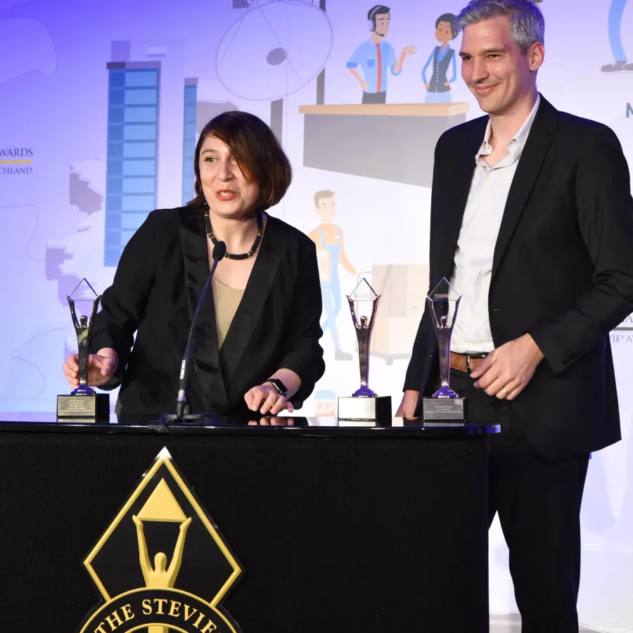 Gründer von gravity & storm bei German Stevie Awards in München