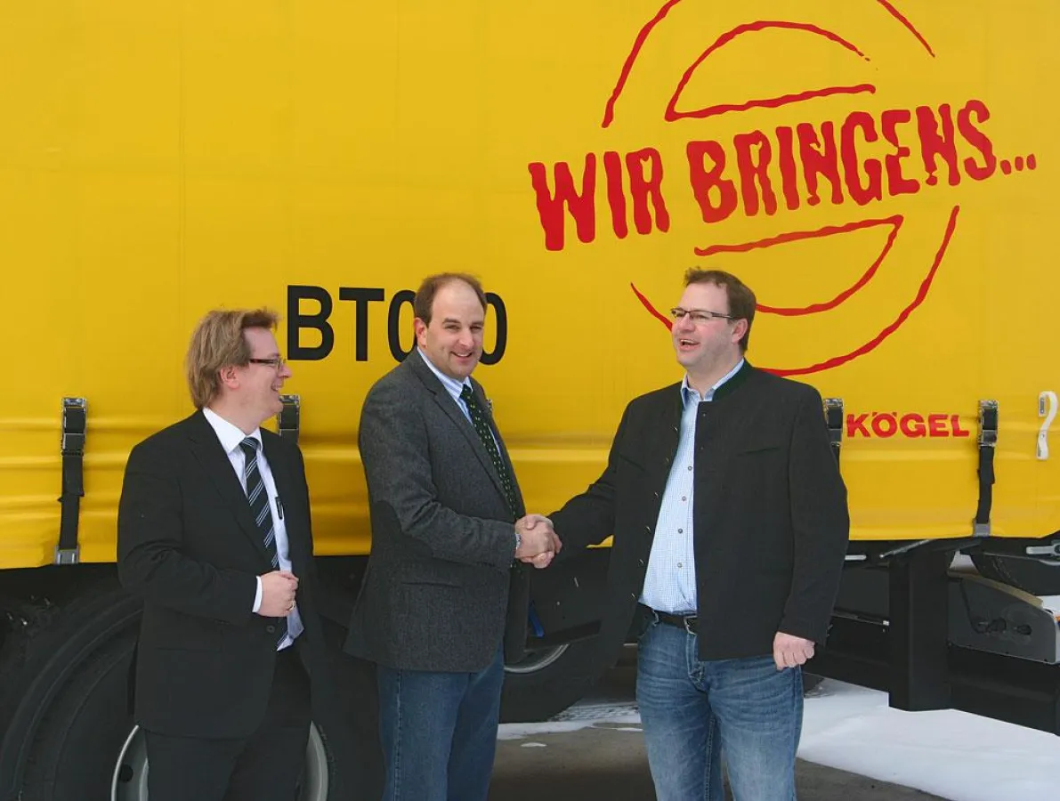 Wolfgang Schuster, Kögel; Michael Hochstaffl, Hochstaffl Nutzfahrzeuge; Karl Nothegger jun., NOTHEGG