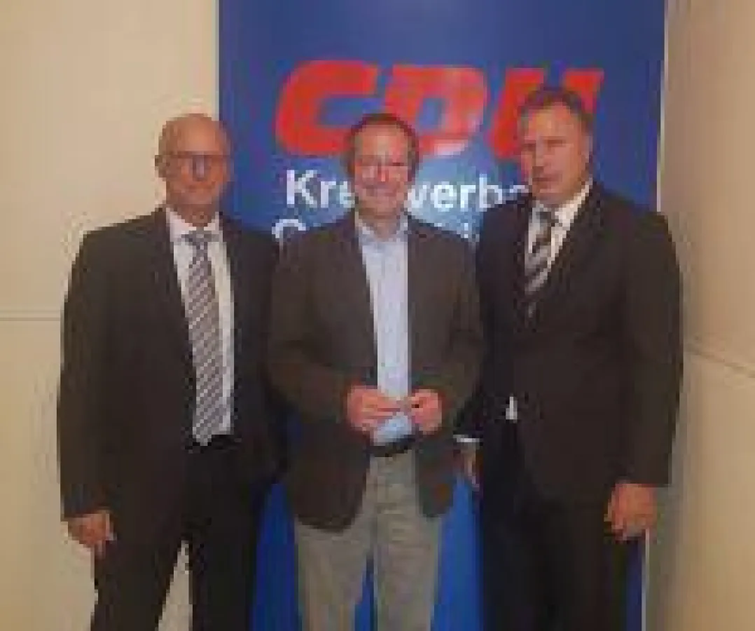 v.l.n.r.: Franz-Josef Müller (IfKom), Oliver Wittke (MdB), Heinz Leymann (IfKom)