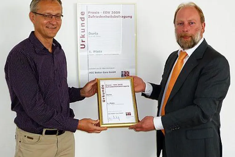 Erneut Platz 1 bei der bundesweiten Praxis-EDV-Zufriedenheitsbefragung Bild: Erneut Platz 1 bei der bundesweiten Praxis-EDV-Zufriedenheitsbefragung