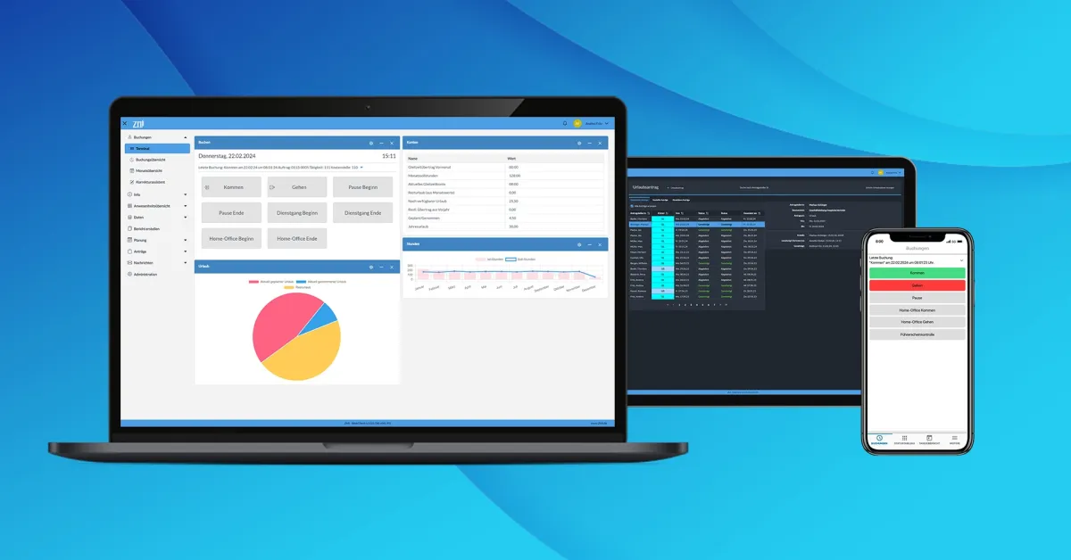 Zeiterfassung überall mit den Lösungen von ZMI (© ZMI GmbH)