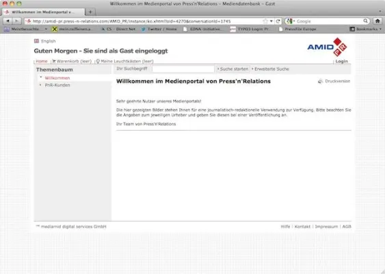 Bild: AMID PR: Jetzt auch als Medien-Portal mit Redakteurszugang