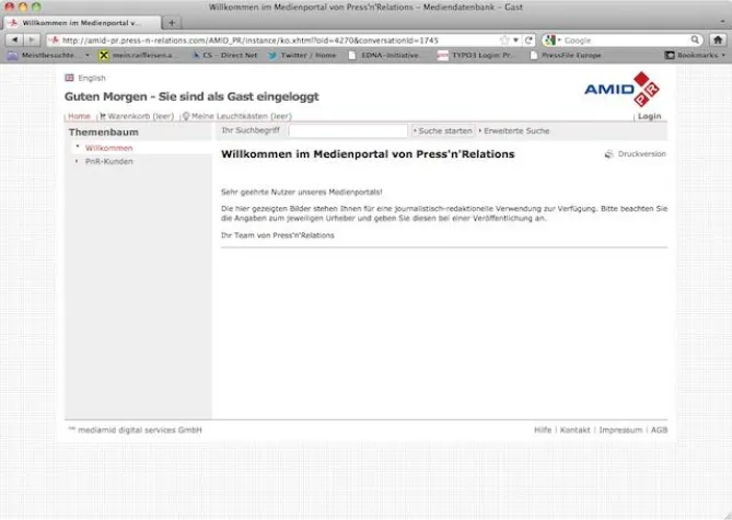 Bild: AMID PR: Jetzt auch als Medien-Portal mit Redakteurszugang