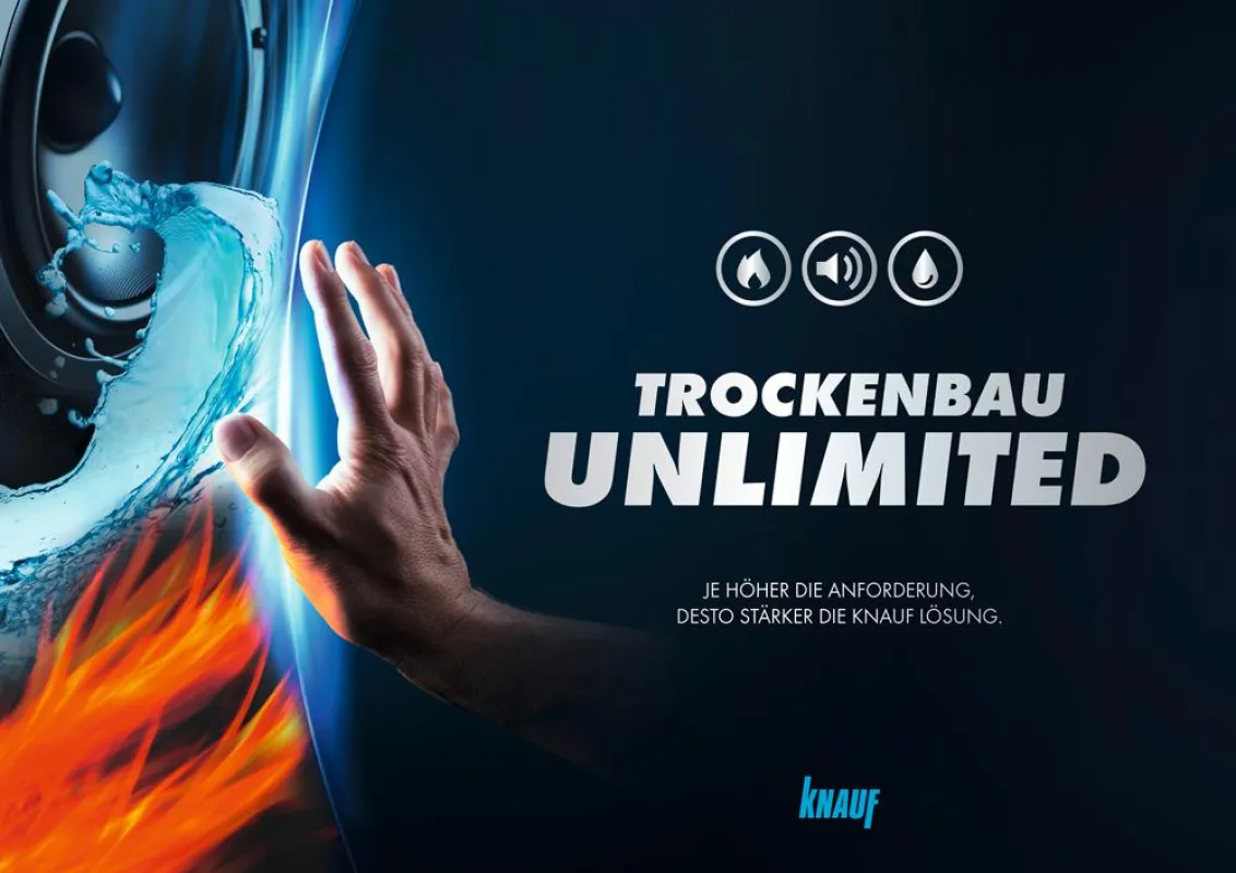 Trockenbau Unlimited: Die neue Dachmarke für Trockenbau von Knauf (Foto: Knauf)