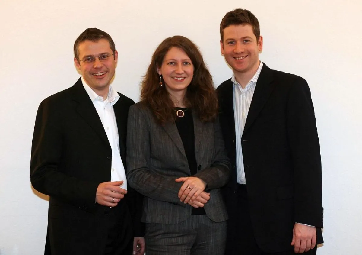 Gunnar Berning, Maria Lindinger und Thomas Jajeh (v.l.) - Das twago-Gründerteam