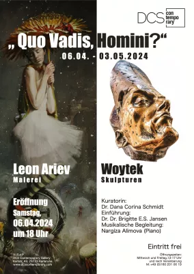 Bild: Leon Ariev und Woytek stellen in der Contemporary Art Gallery in Karlsruhe aus