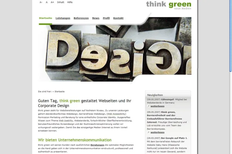 think green hilft Existenzgründern mit dem Start-Up-Paket Bild: think green hilft Existenzgründern mit dem Start-Up-Paket
