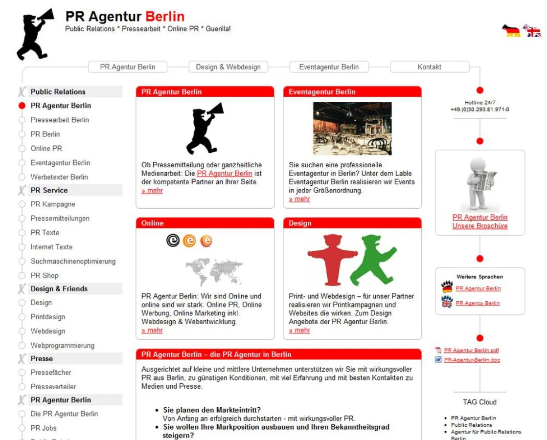 Das neue Webdesign der PR Agentur Berlin