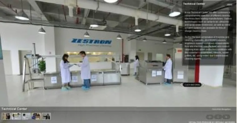 Bild: 360° ZESTRON - Reinigungsprozesse nur einen Mausklick entfernt