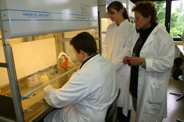 Bild: Infoveranstaltung am Rheinischen Bildungszentrum über Ausbildungen in Medizin und Biologie