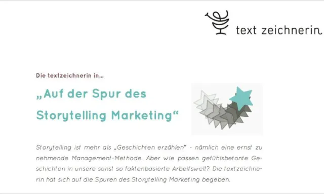 Bild: Storytelling Marketing als Management Methode