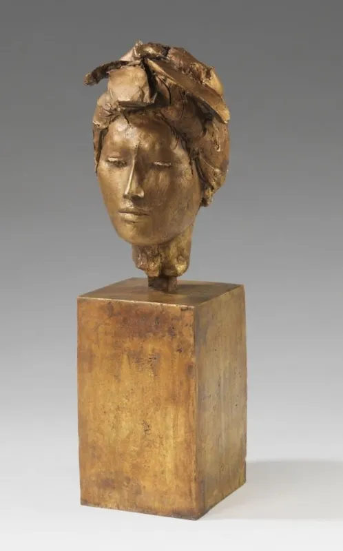 Giacomo Manzù, Testa di giapponese. 1982. Bronze. Unikat. 31 x 18 x 19.5 cm. Preis: EUR 40.000-60.00