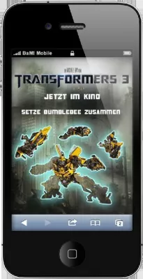 Bild: Paramount Pictures Germany führt erfolgreiches Mobile Rich Media-Pilotprojekt zu Transformers 3 durch