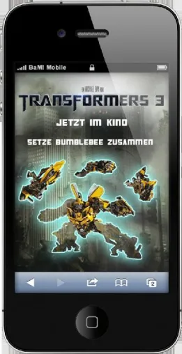 Bild: Paramount Pictures Germany führt erfolgreiches Mobile Rich Media-Pilotprojekt zu Transformers 3 durch