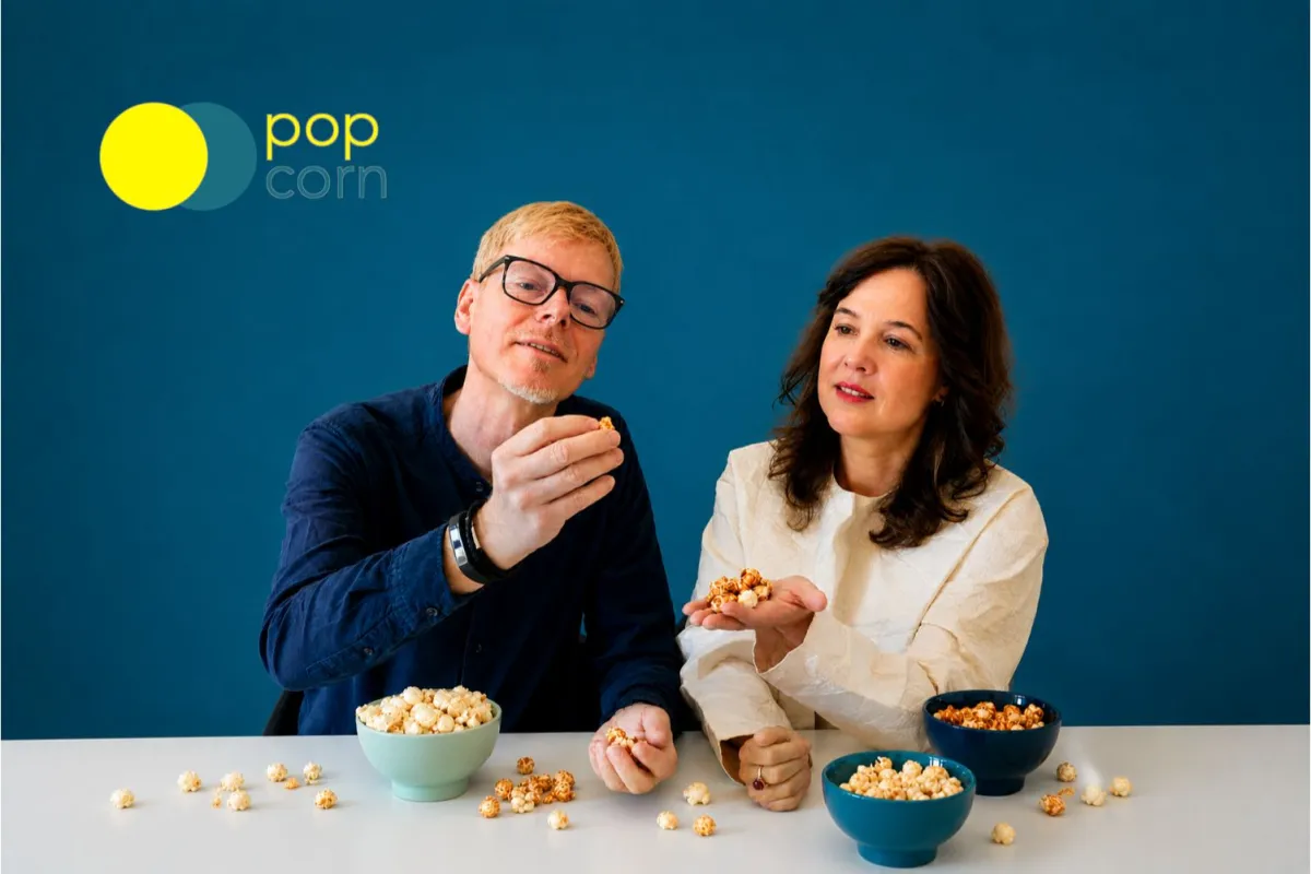 Kai Bösterling und Angelika Ballosch, Popcorn Partner & Co-Founder Popcorn Markenberatung (© Popcorn Partner)