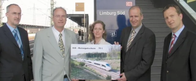 Bild: ICE-Bahnhof Limburg als Startpunkt für Reisen aus ganz Mittelhessen: innovative Kooperation mit Reisebüro