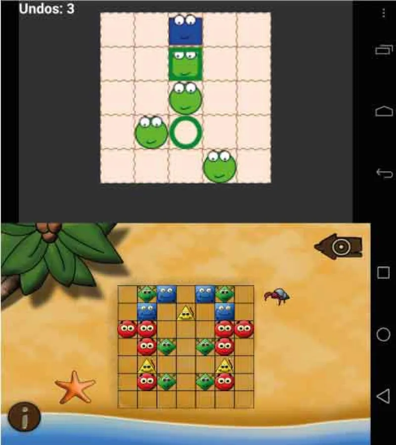 Screenshot Schulprojekt vs. Produkt